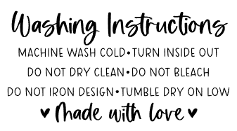 Washing Instructions